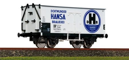 Refrigerator beer car "Dortmunder Hansa-Brauerei" - US Zone<br /><a href='images/pictures/Sachsenmodelle/76466.jpg' target='_blank'>Full size image</a>